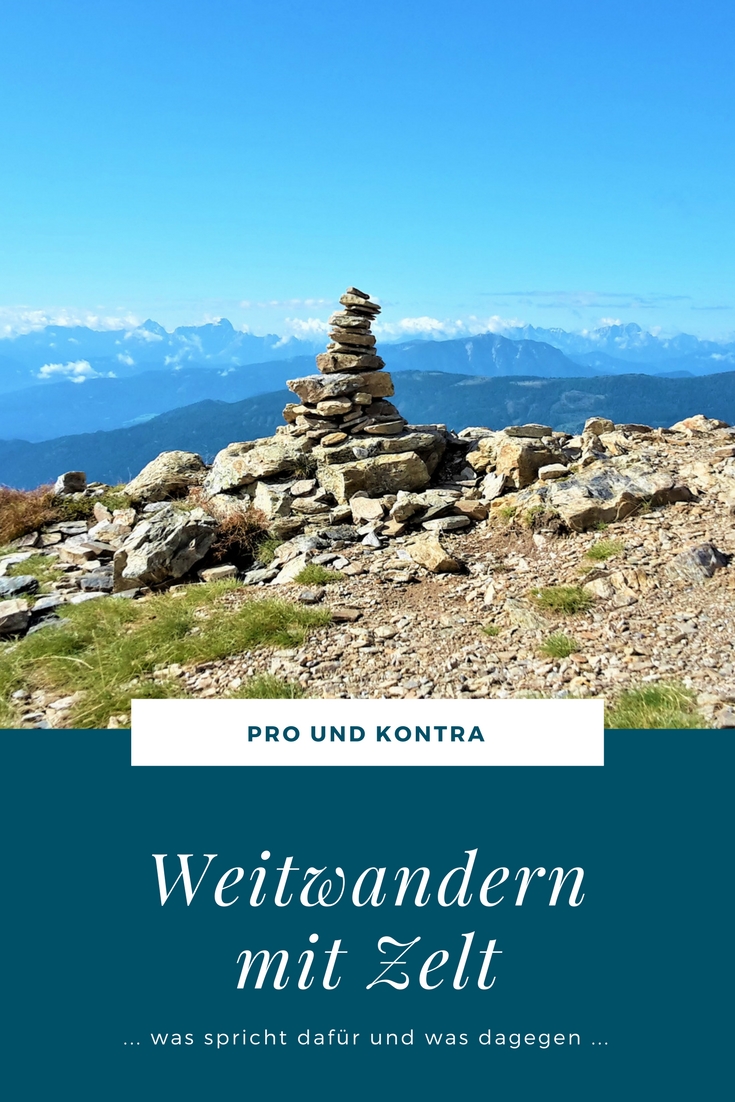 Weitwandern mit Zelt - eine Pro und Kontra Liste